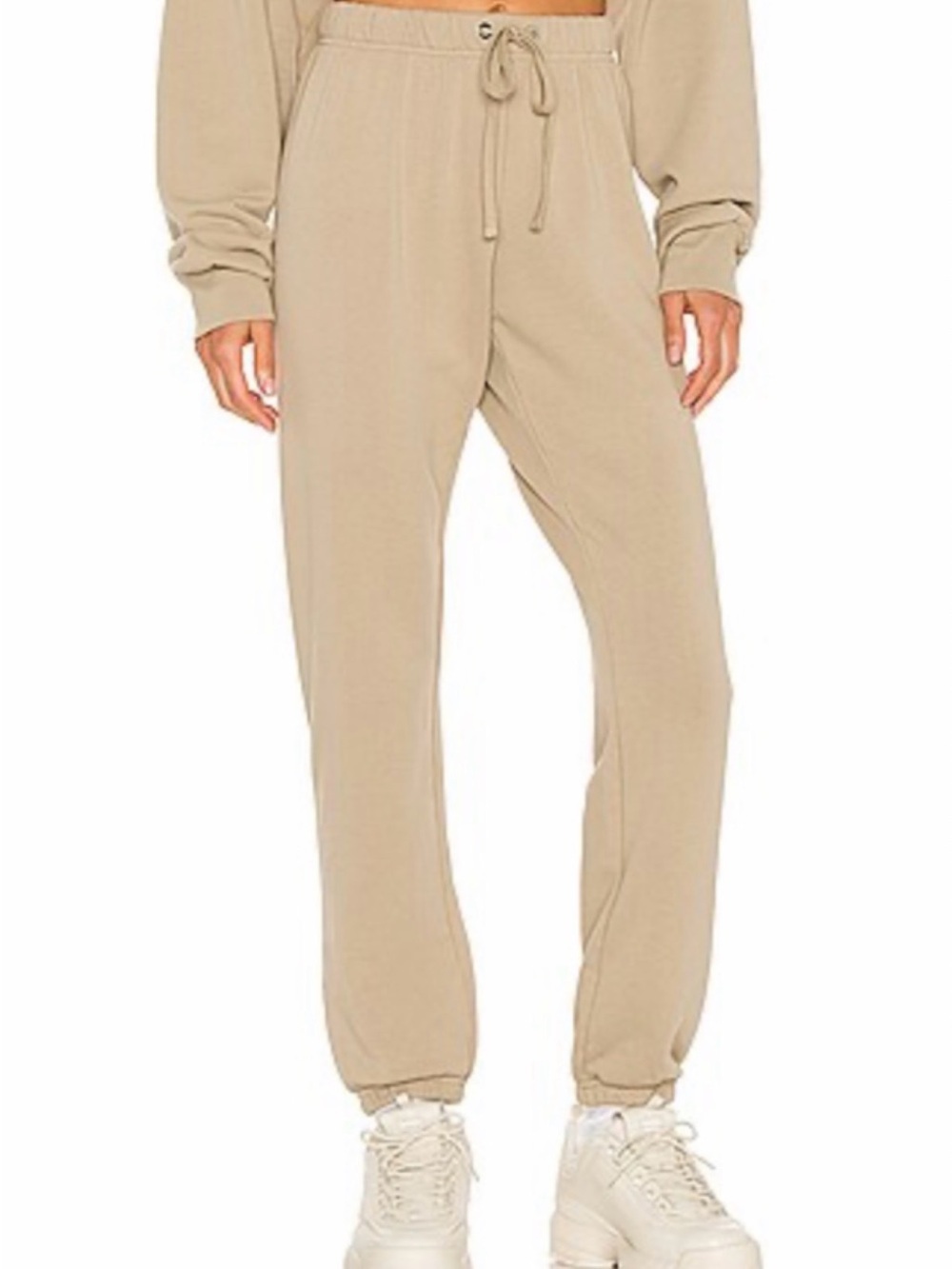 PAM & GELA Basic Sweatpant in Taupe Size S